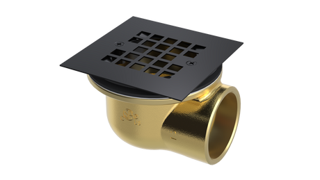 Brass Shower Drain with 2" Outlet for use with Molded Bases (SD374)