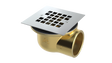 Brass Shower Drain with 2" Outlet for use with Molded Bases (SD374-SS)