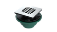 Cast Iron Shower Drain with 1-1/2" Outlet for use with Tile Bases (SD446-SS)