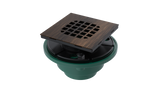 Cast Iron Shower Drain with 1-1/2" Outlet for use with Tile Bases (SD446)