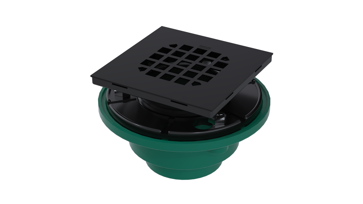 Cast Iron Shower Drain with 2" Outlet for use with Tile Bases (SD447)