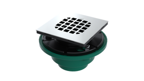 Cast Iron Shower Drain with 2" Outlet for use with Tile Bases (SD447-SS)