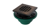 Cast Iron Shower Drain with 2" Outlet for use with Tile Bases (SD447)