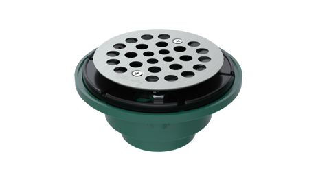 Cast Iron Shower Drain with 1-1/2" Outlet for use with Tile Bases (SD456)