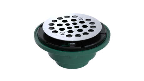 Cast Iron Shower Drain with 1-1/2" Outlet for use with Tile Bases (SD456)