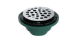 Cast Iron Shower Drain with 1-1/2" Outlet for use with Tile Bases (SD456-SS)