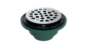 Cast Iron Shower Drain with 1-1/2" Outlet for use with Tile Bases (SD456-SS)