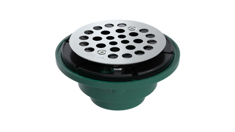 Cast Iron Shower Drain with 1-1/2" Outlet for use with Tile Bases (SD456-SS)