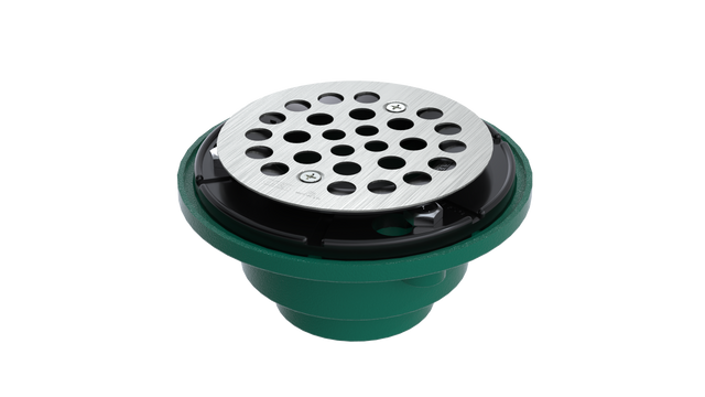 Cast Iron Shower Drain with 2" Outlet for use with Tile Bases (SD457)
