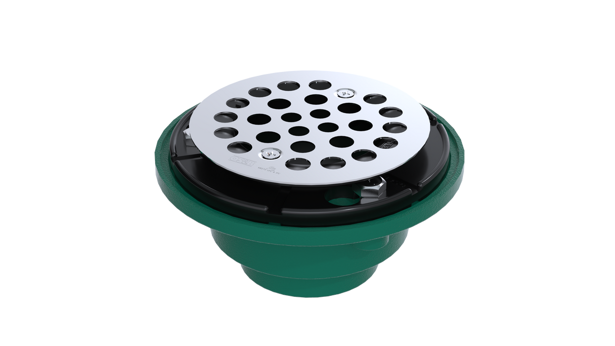 Cast Iron Shower Drain with 2" Outlet for use with Tile Bases (SD457)