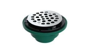 Cast Iron Shower Drain with 2" Outlet for use with Tile Bases (SD457-SS)