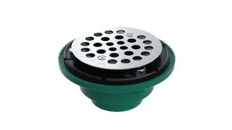Cast Iron Shower Drain with 2" Outlet for use with Tile Bases (SD457-SS)