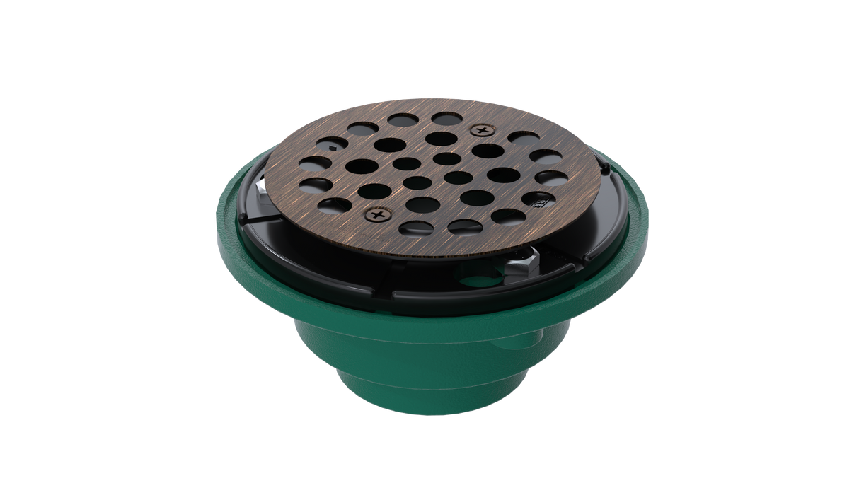 Cast Iron Shower Drain with 2" Outlet for use with Tile Bases (SD457)
