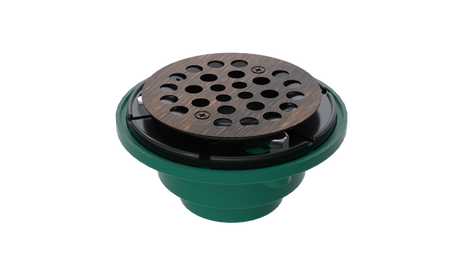 Cast Iron Shower Drain with 2" Outlet for use with Tile Bases (SD457)