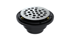 ABS Testable Shower Drain with 2" Outlet for use with Tile Bases (SD45T-SS)