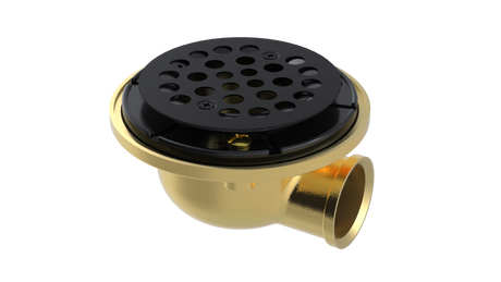Brass Shower Drain with 1-1/2" Outlet for use with Tile Bases (SD470)