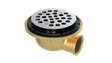 Brass Shower Drain with 1-1/2" Outlet for use with Tile Bases (SD470-SS)