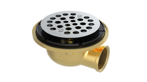 Brass Shower Drain with 1-1/2" Outlet for use with Tile Bases (SD470-SS)