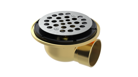 Brass Shower Drain with 2" Outlet for use with Tile Bases (SD472)