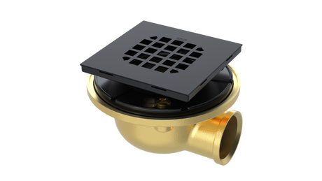 Brass Shower Drain with 1-1/2" Outlet for use with Tile Bases (SD480)