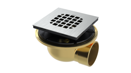 Brass Shower Drain with 2" Outlet for use with Tile Bases (SD482)