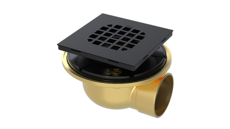 Brass Shower Drain with 2" Outlet for use with Tile Bases (SD482)
