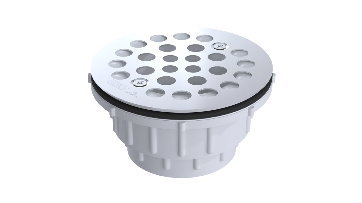 PVC Shower Drain with 2" Outlet for use with Molded Bases (SD5135)