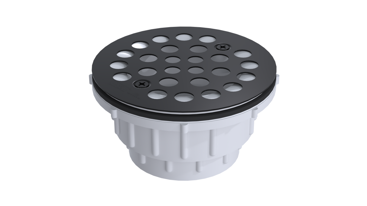 PVC Shower Drain with 2" Outlet for use with Molded Bases (SD5135)