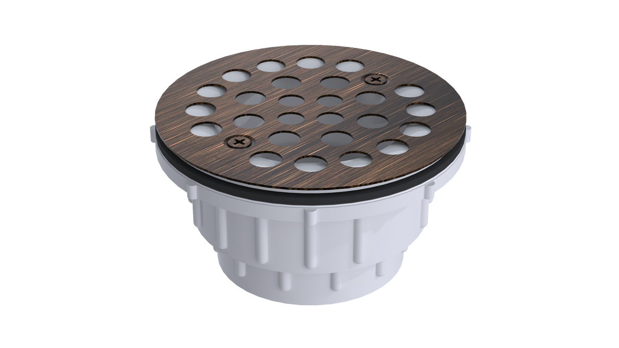 PVC Shower Drain with 2" Outlet for use with Molded Bases (SD5135)