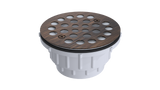 PVC Shower Drain with 2" Outlet for use with Molded Bases (SD5135)