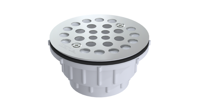 PVC Testable Shower Drain with 2" Outlet for use with Molded Bases (SD5135T-SS)