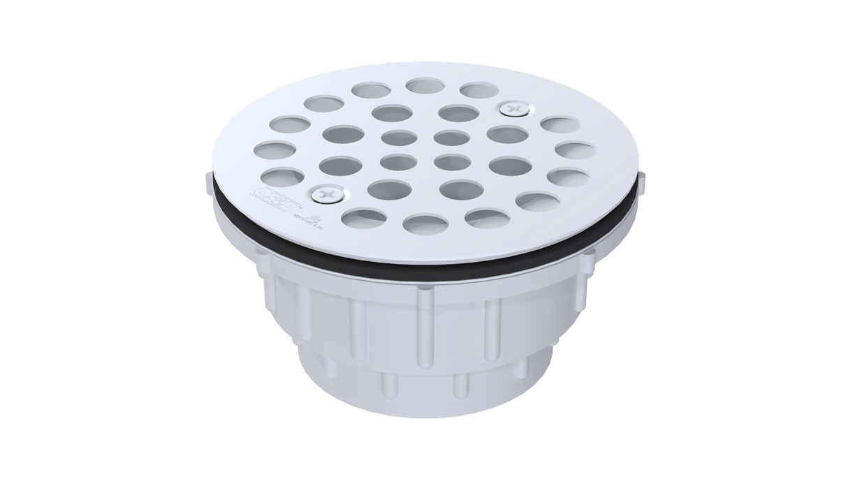 PVC Testable Shower Drain with 2" Outlet for use with Molded Bases (SD5135T)