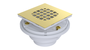 PVC Testable Shower Drain with 2" Outlet for use with Tile Bases (SD5144T)