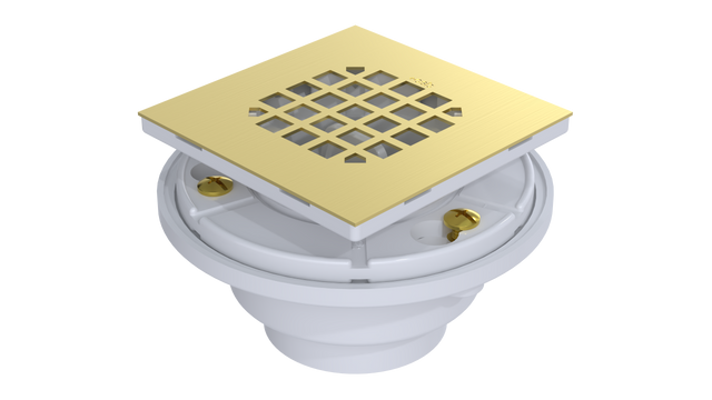 PVC Testable Shower Drain with 2" Outlet for use with Tile Bases (SD5144T)
