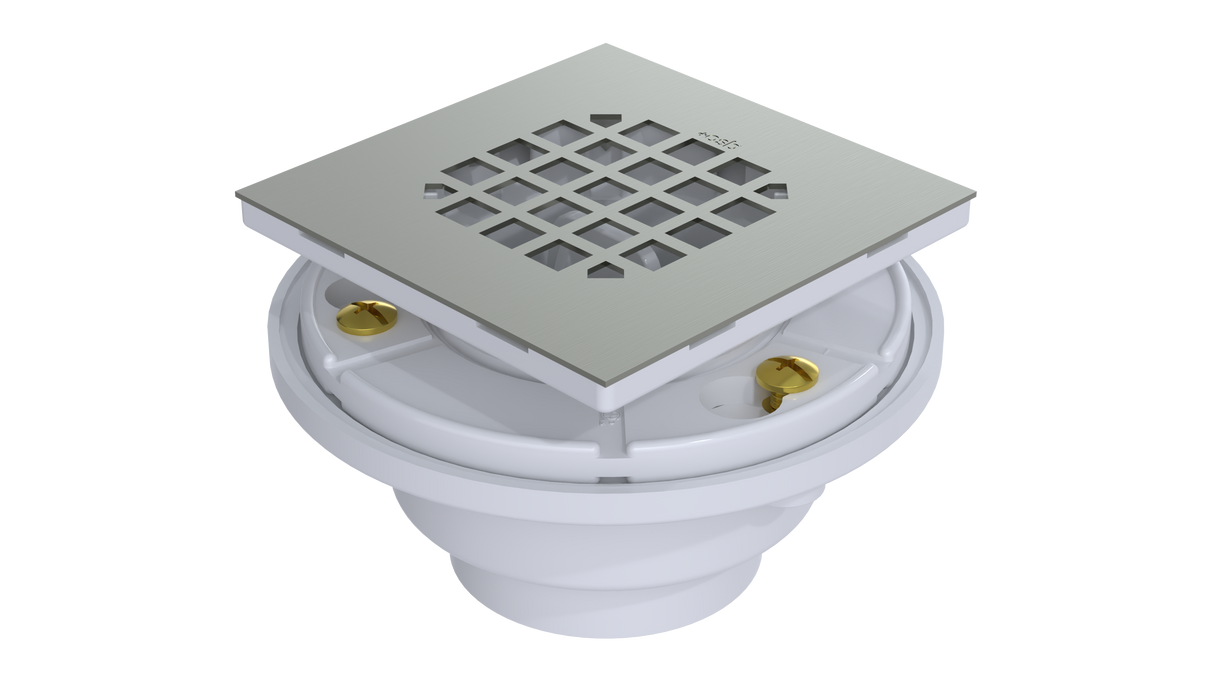 PVC Testable Shower Drain with 2" Outlet for use with Tile Bases (SD5144T)