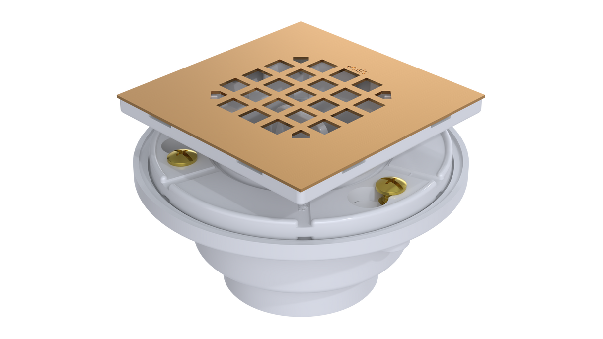 PVC Testable Shower Drain with 2" Outlet for use with Tile Bases (SD5144T)