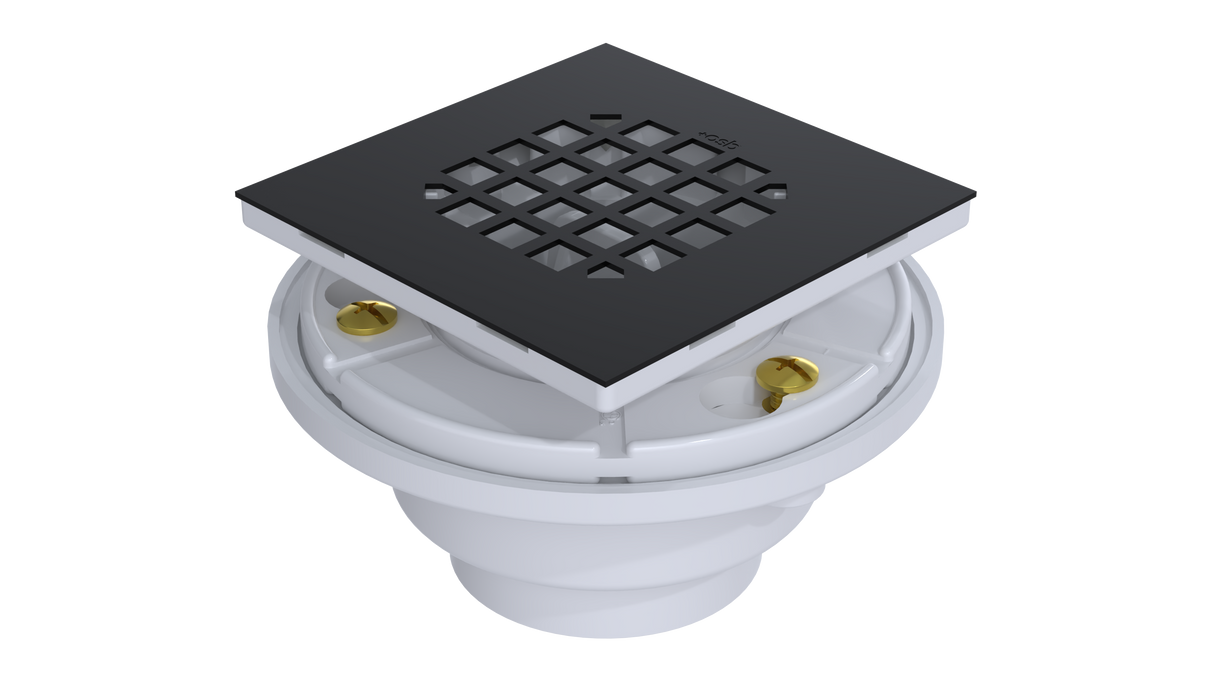 PVC Testable Shower Drain with 2" Outlet for use with Tile Bases (SD5144T)
