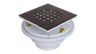 PVC Testable Shower Drain with 2" Outlet for use with Tile Bases (SD5144T)