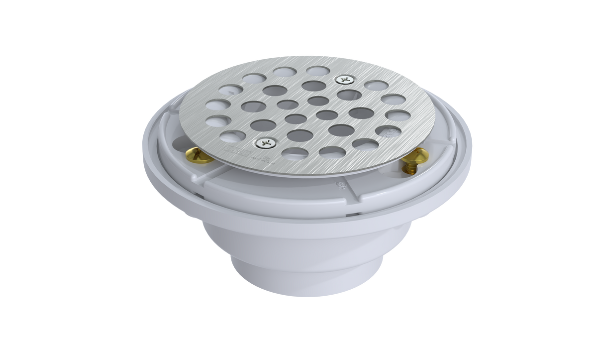 PVC Shower Drain with 2" Outlet for use with Tile Bases (SD5145)