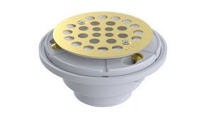 PVC Testable Shower Drain with 2" Outlet for use with Tile Bases (SD5145T)