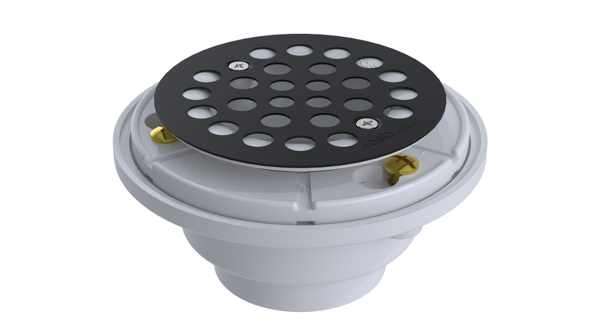 PVC Testable Shower Drain with 2" Outlet for use with Tile Bases (SD5145T)