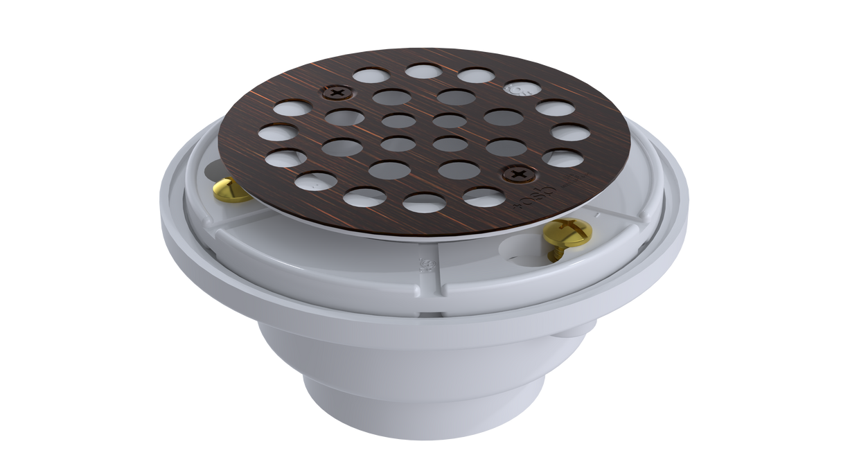 PVC Testable Shower Drain with 2" Outlet for use with Tile Bases (SD5145T)
