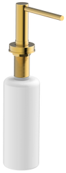 Soap Dispenser Gold Stainless Steel Soap Dispenser with 350ml Plastic Bottle