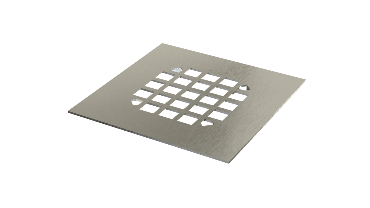 Square Shower Drain Grate with Snap Fit (SDS-1)