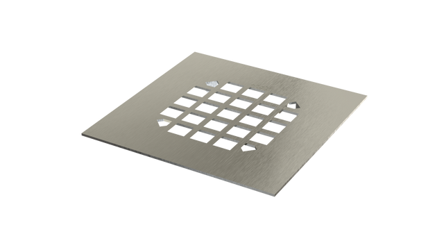 Square Shower Drain Grate with Snap Fit (SDS-1)