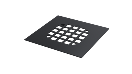 Square Shower Drain Grate with Snap Fit (SDS-1MBL)
