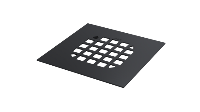 Square Shower Drain Grate with Snap Fit (SDS-1MBL)