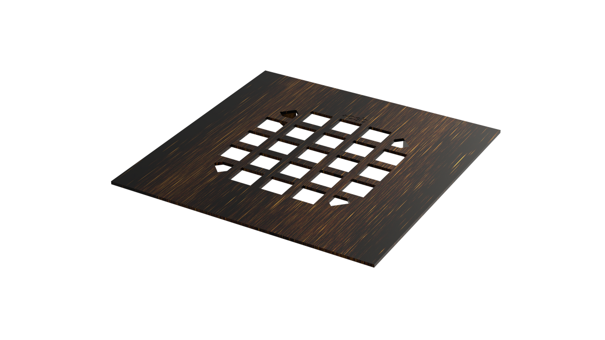 Square Shower Drain Grate with Snap Fit (SDS-1VB)