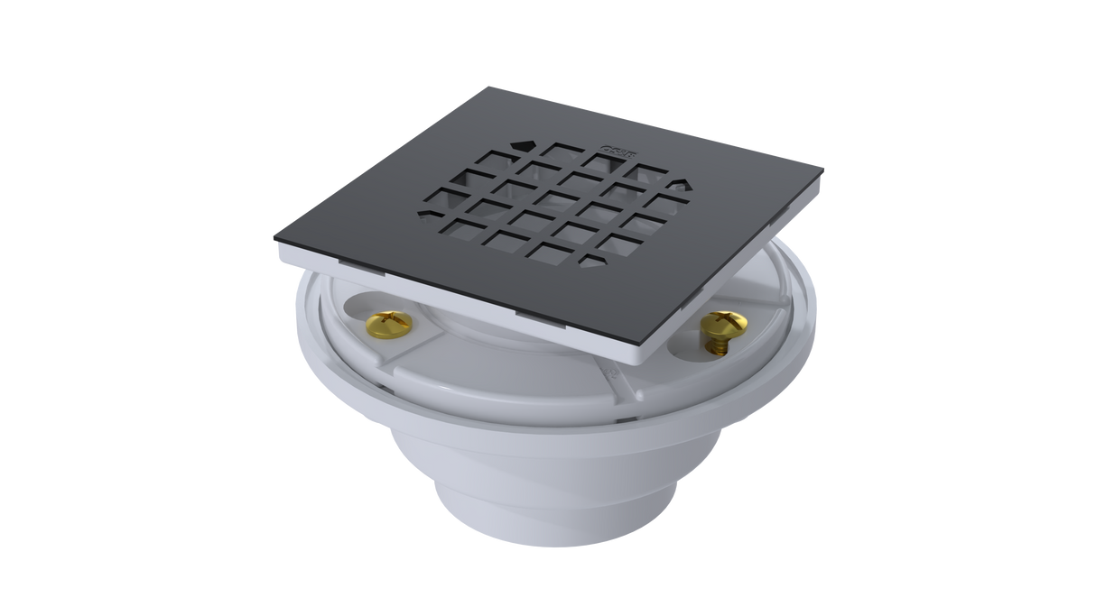 PVC Shower Drain with 2" Outlet for use with Tile Bases (SDS5144)