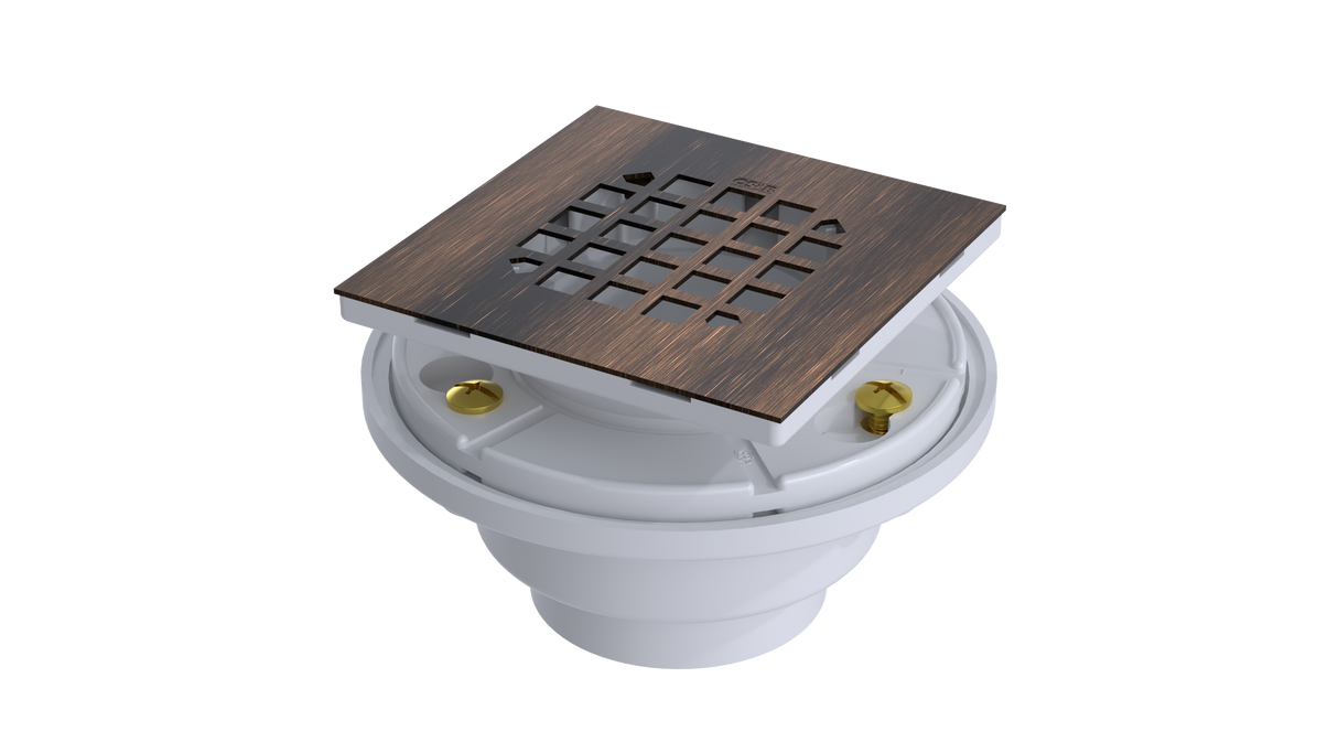 PVC Shower Drain with 2" Outlet for use with Tile Bases (SDS5144)
